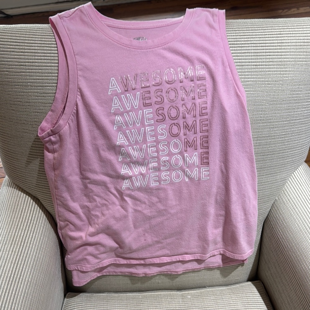 Athletic Works Light Pink Graphic Tank